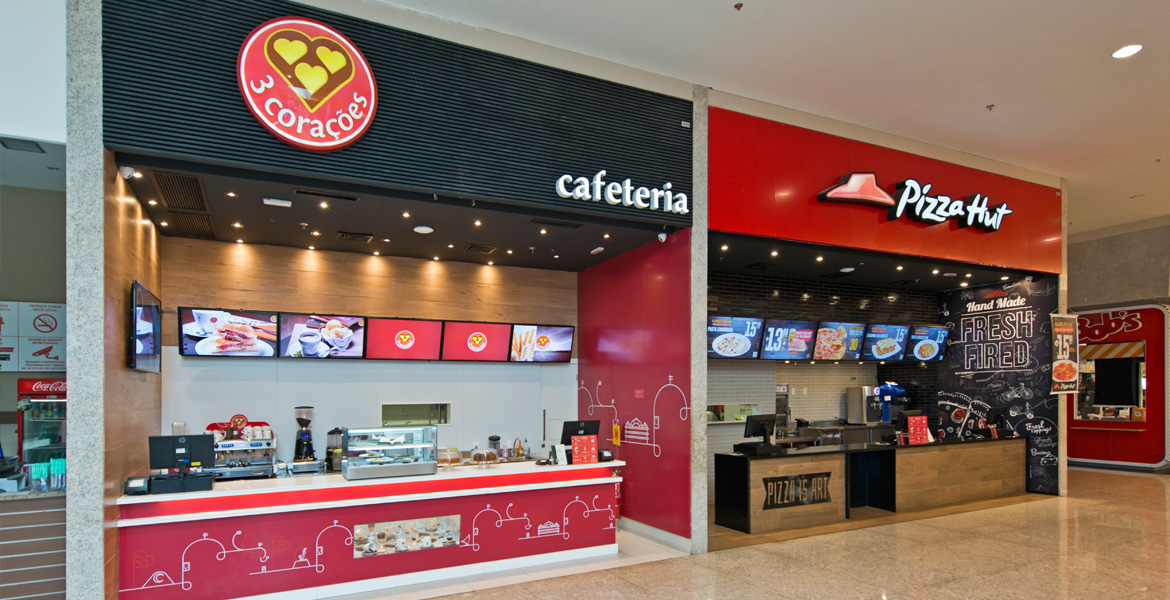 Café 3 Corações & Pizza Hut | North Shopping